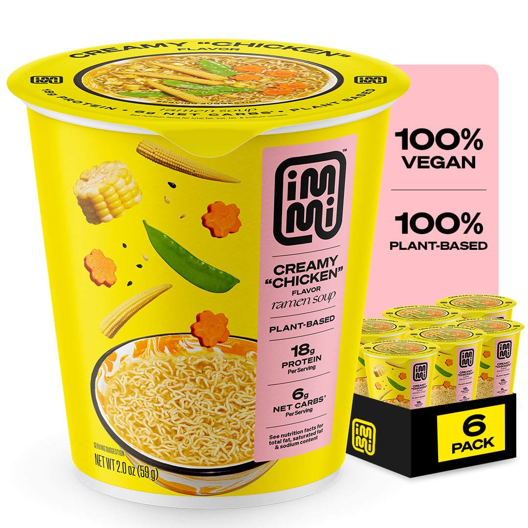Net Carbs Creamy 'Chicken' Ramen Cup Noodles Protein