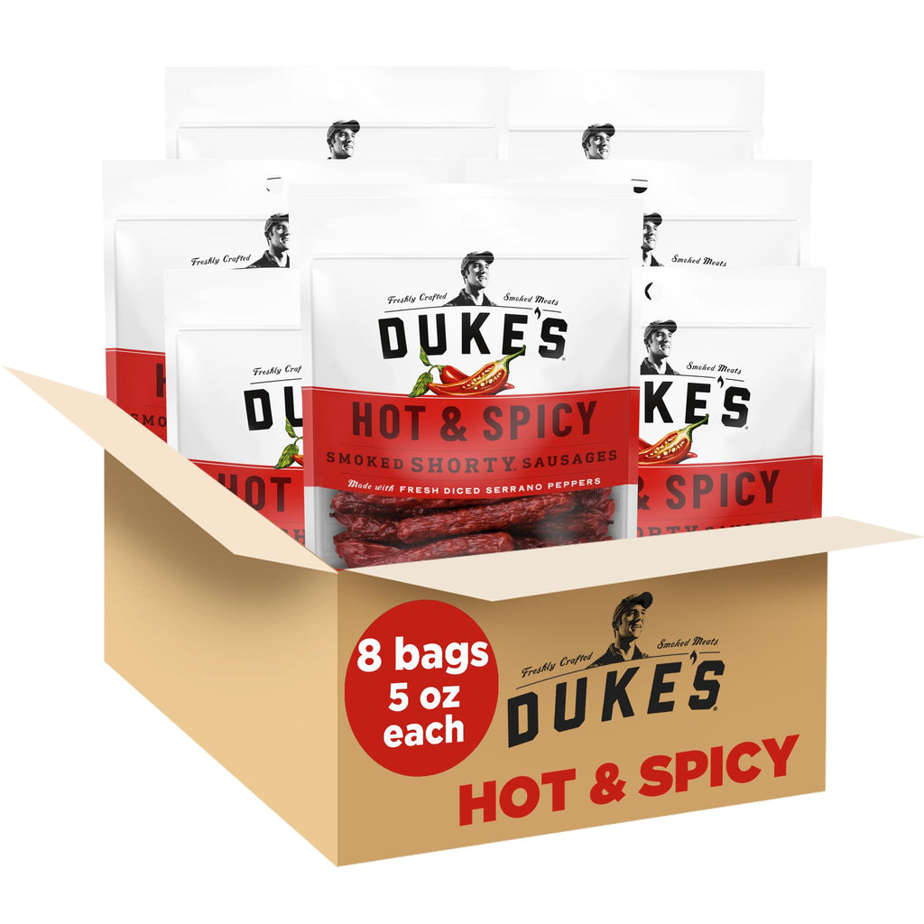 Per Serving Protein Pork Hot & Spicy Smoked Shorty Sausages