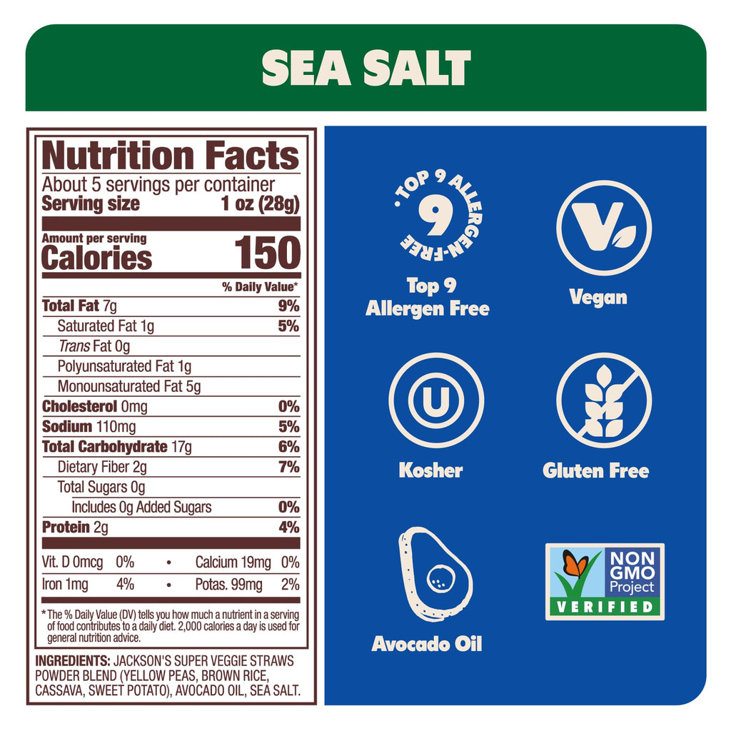 Super Veggie Straws – Chips Made with Avocado Oil