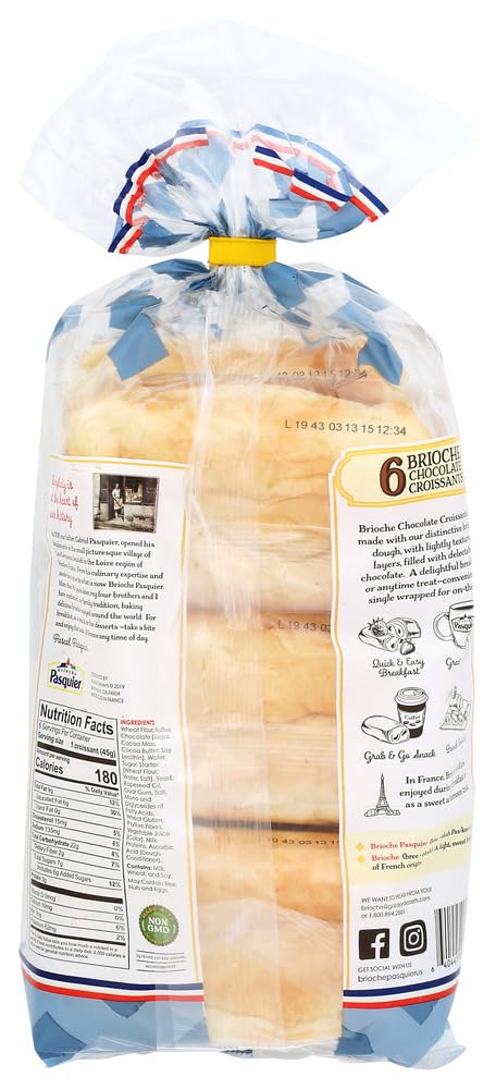 Brioche Pasquier Authentic French Chocolate Croissants