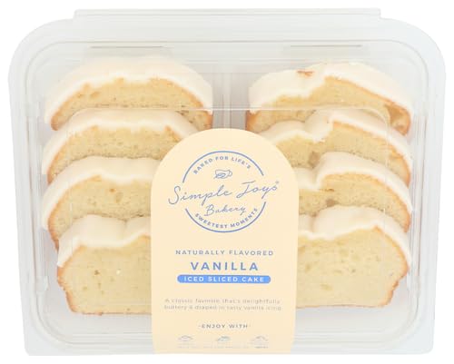 Simple Joys Bakery Cake Vanilla Iced Sliced