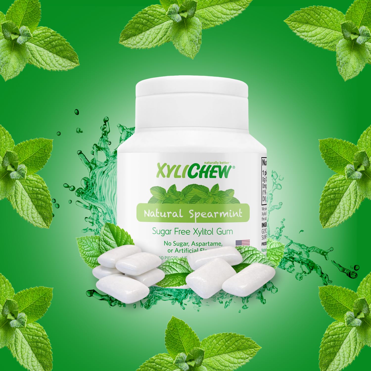 Non Aspartame Natural Oral Care Gum Xylitol Chewing