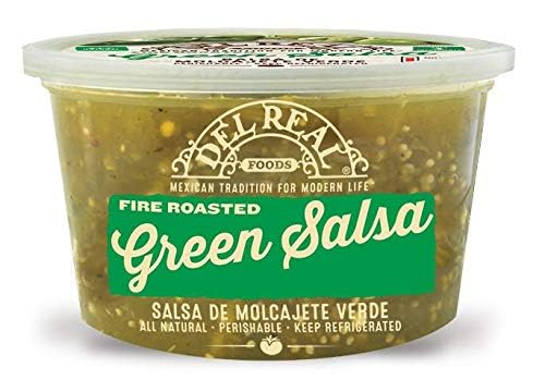 Del Real Foods Fire Roasted Green Salsa