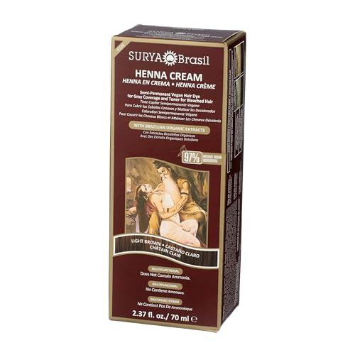Henna Light Brown Cream Surya Nature Inc