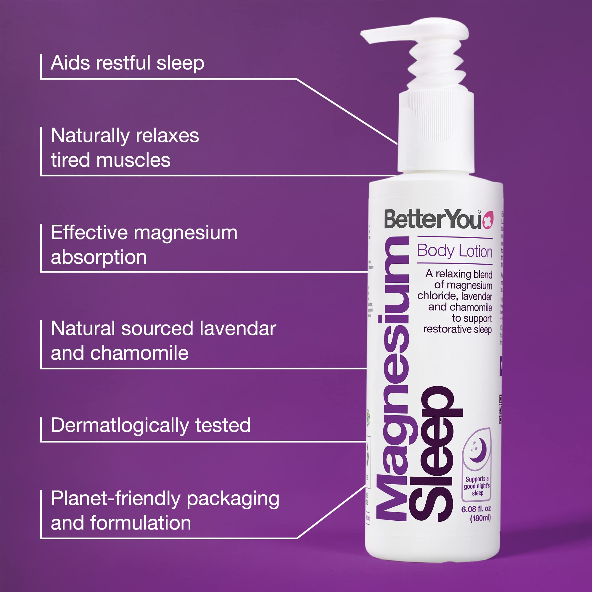 BetterYou Magnesium Sleep Body Lotion Relaxing Cream