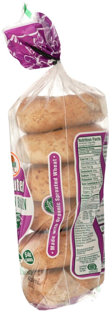 Sprouted Wheat Cinnamon Raisin Bagel