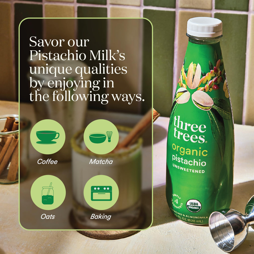 Unsweetened Creamy Pistachio Milk
