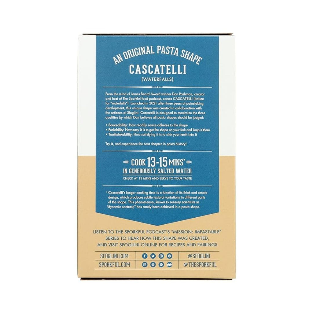 Sfoglini Sporkful Cascatelli Pasta Box with Napkins