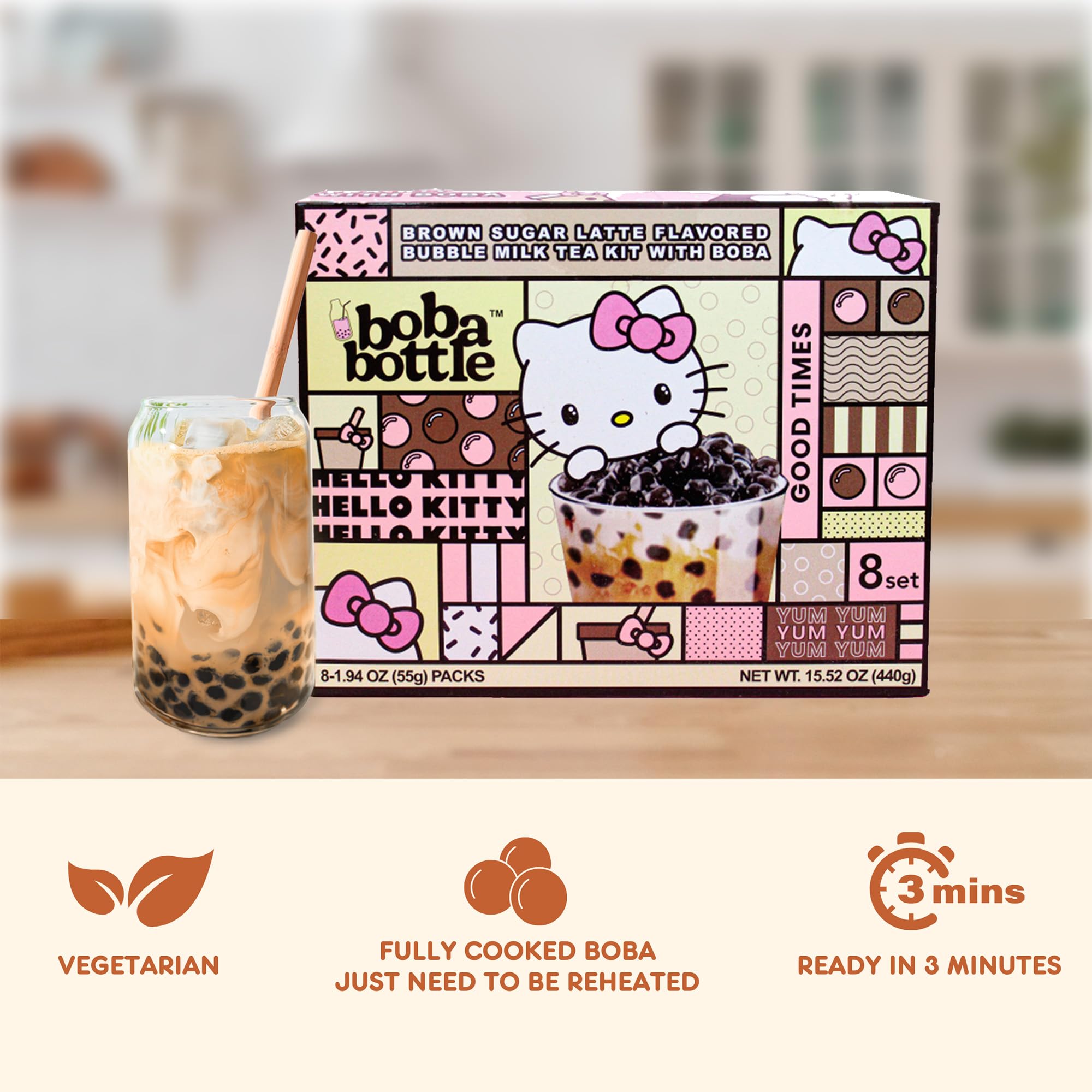 Hello Kitty Boba Kit