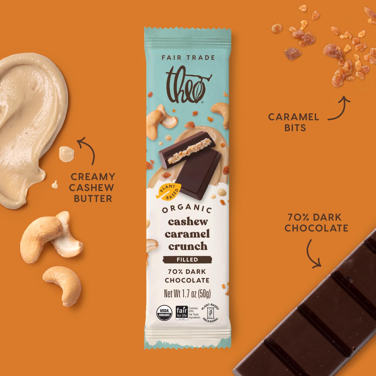 Cashew Caramel Hazenut Crunch Peanut Brittle Chocolate