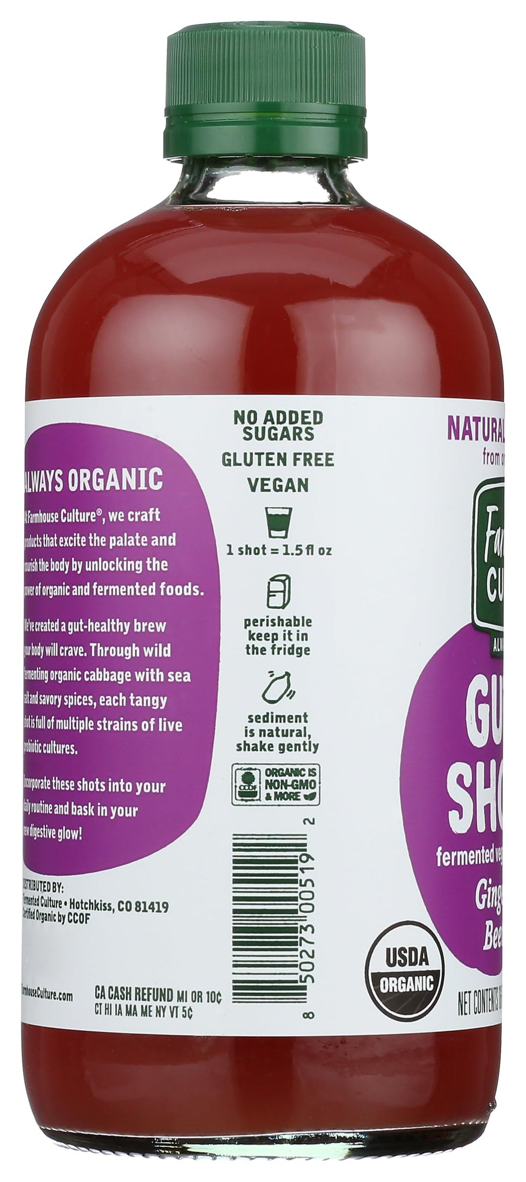 Gut Shot Ginger Beet Perishable Keep Refrigerated