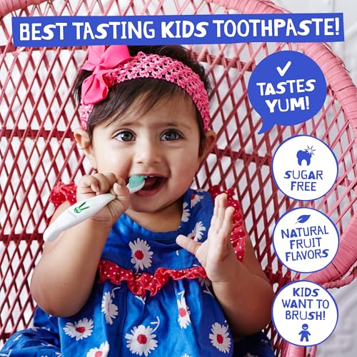 Natural Toddler Toothpaste Fluoride Training For Toddlers 1-3 40% Xylitol
