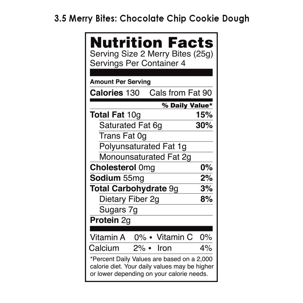 Chip Cookie Dough Bites (8 / Bag) Chocolate