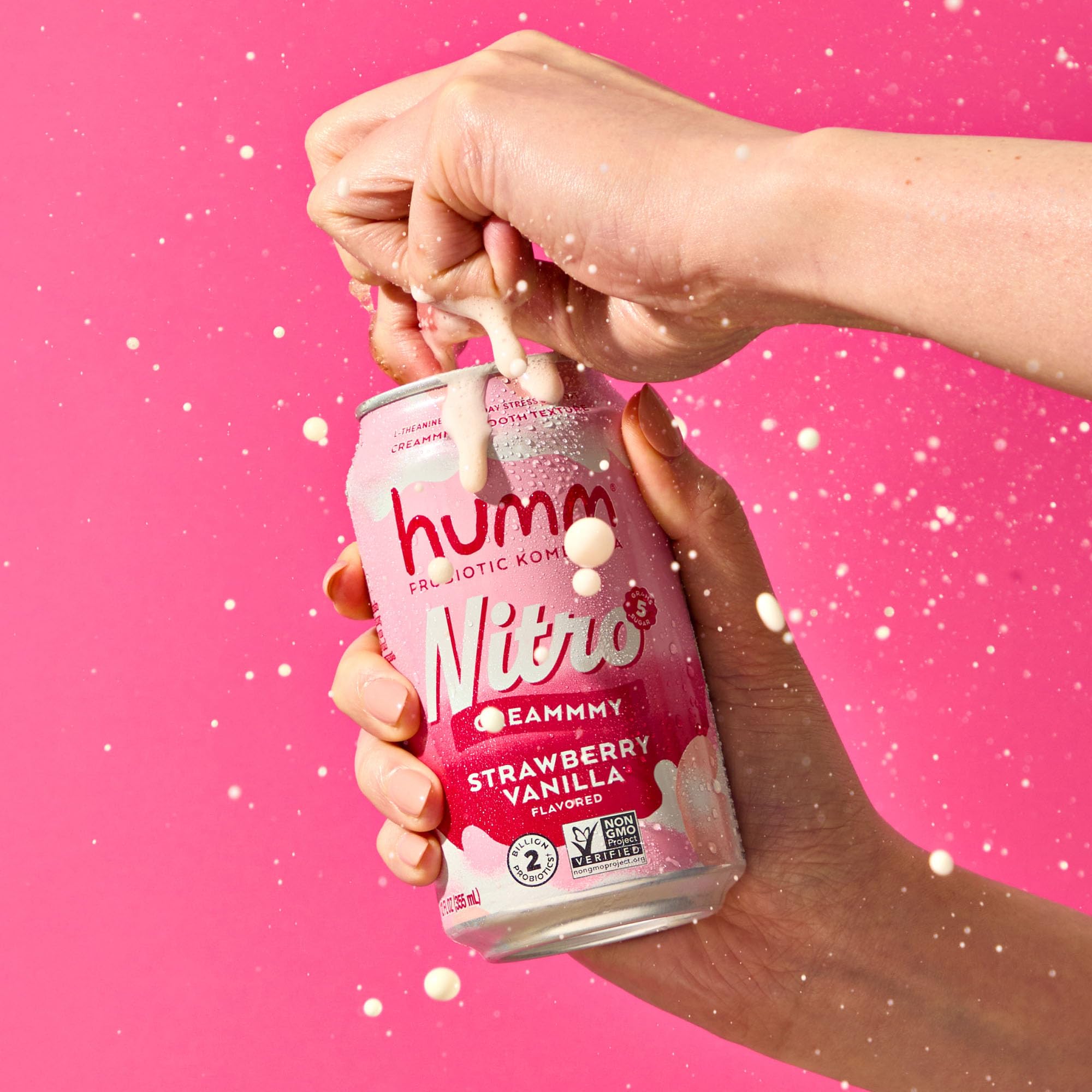 Creamy Smooth Probioitc Drink Sparkling Soda Nitro Kombucha