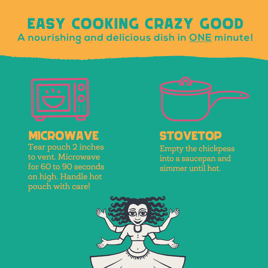 Heat and Eat Indian Prepared & Microwave Ready in 60 Seconds