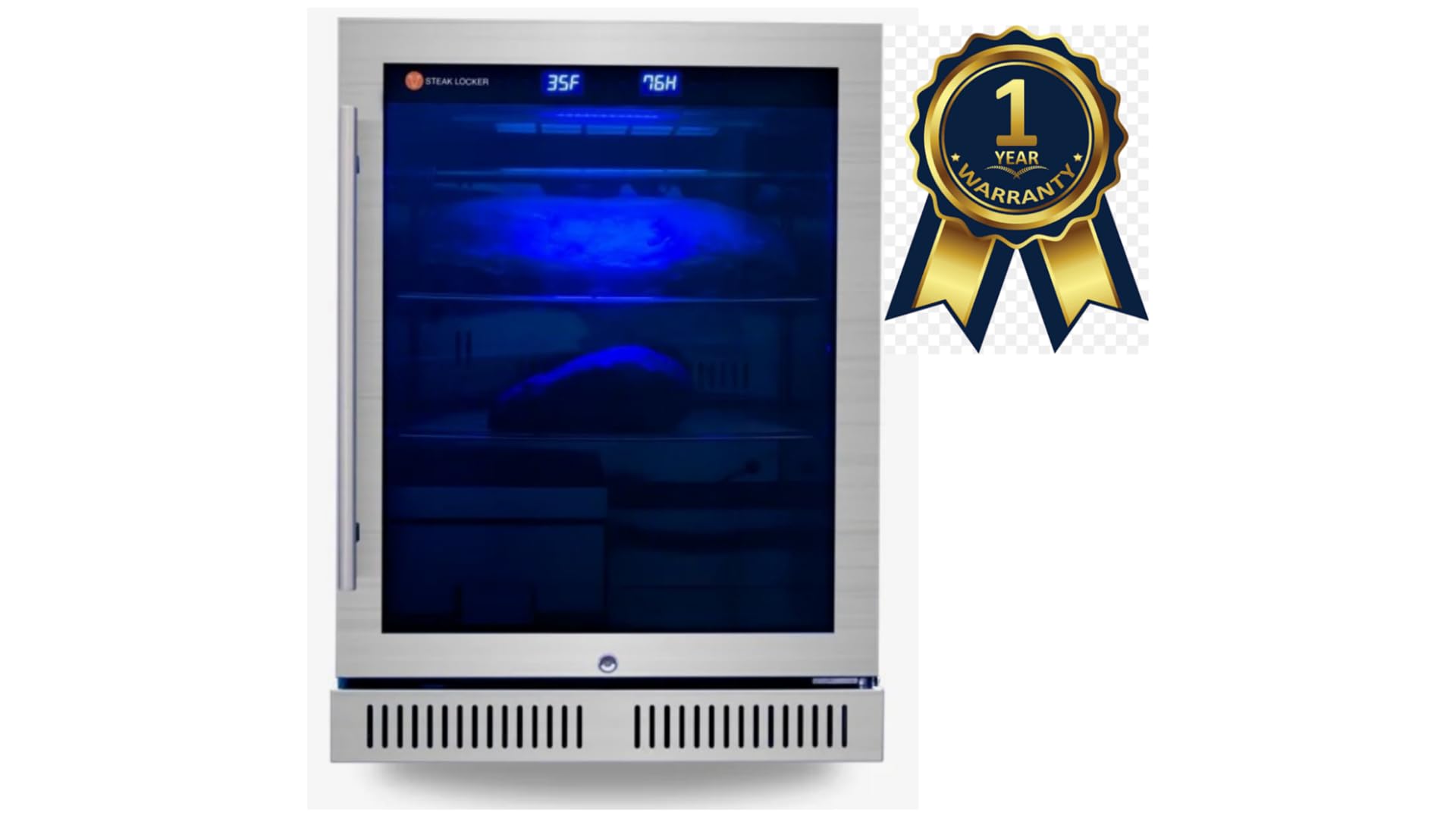 Steak Locker Home Plus Dry Aging Refrigerator — Professional-Grade Meat Ager App-Controlled