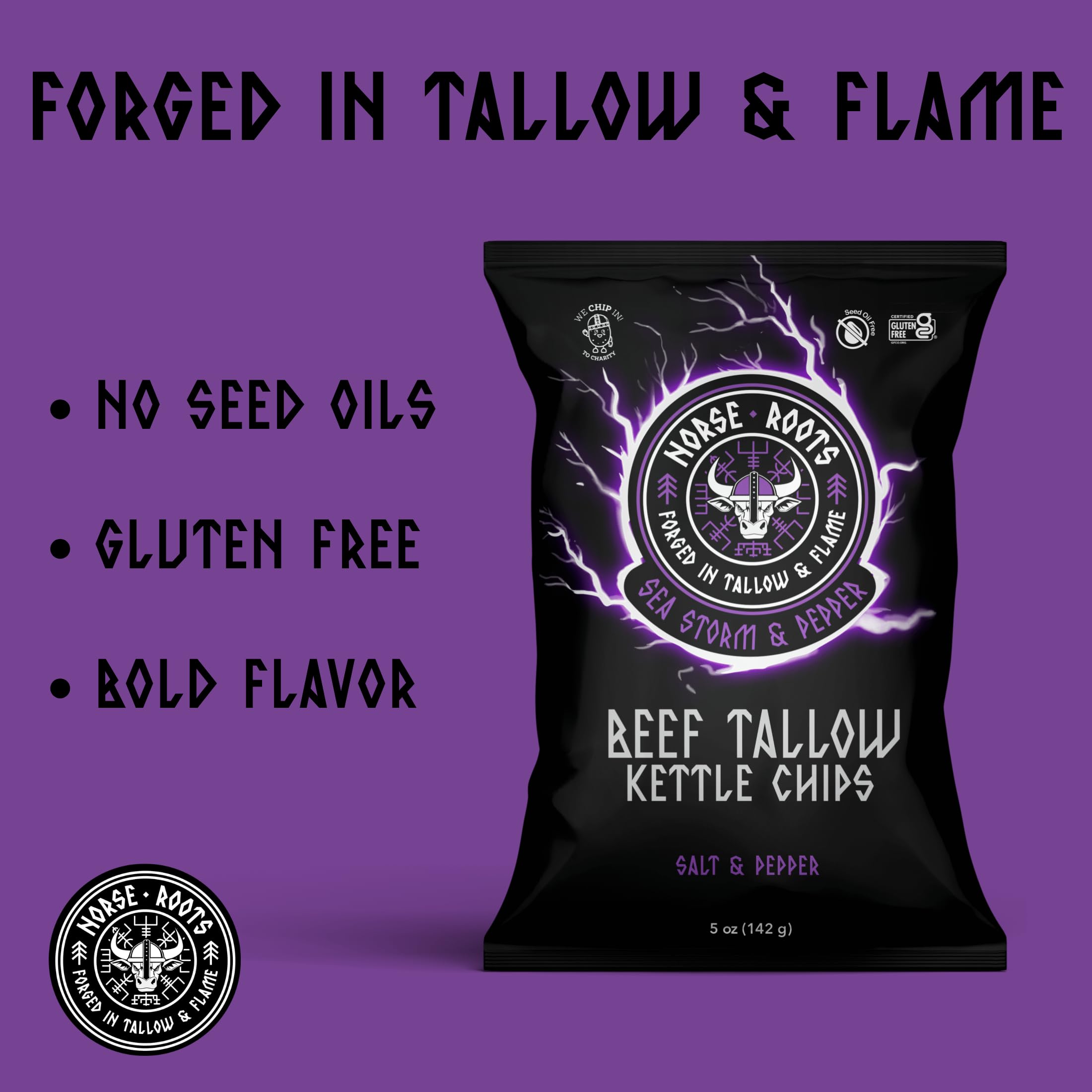 Beef Tallow Kettle Chips – Seed Oil Potato