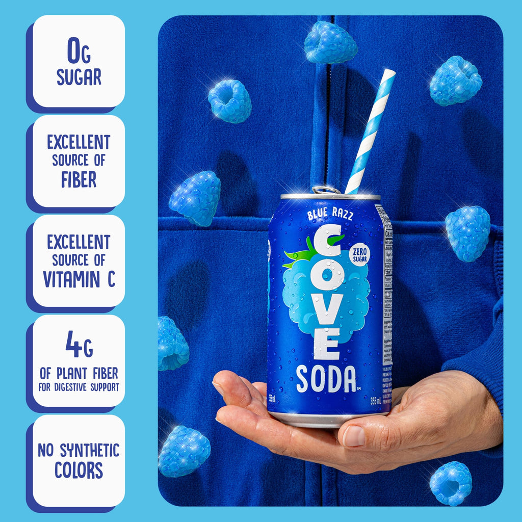 Cove Probiotic Zero Sugar Better-For-You Alternative Refreshing Delicious Drink Soda