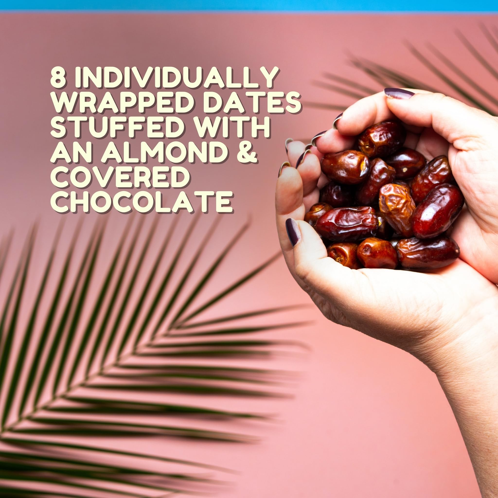 Chocolate Covered Almond Stuffed Dates