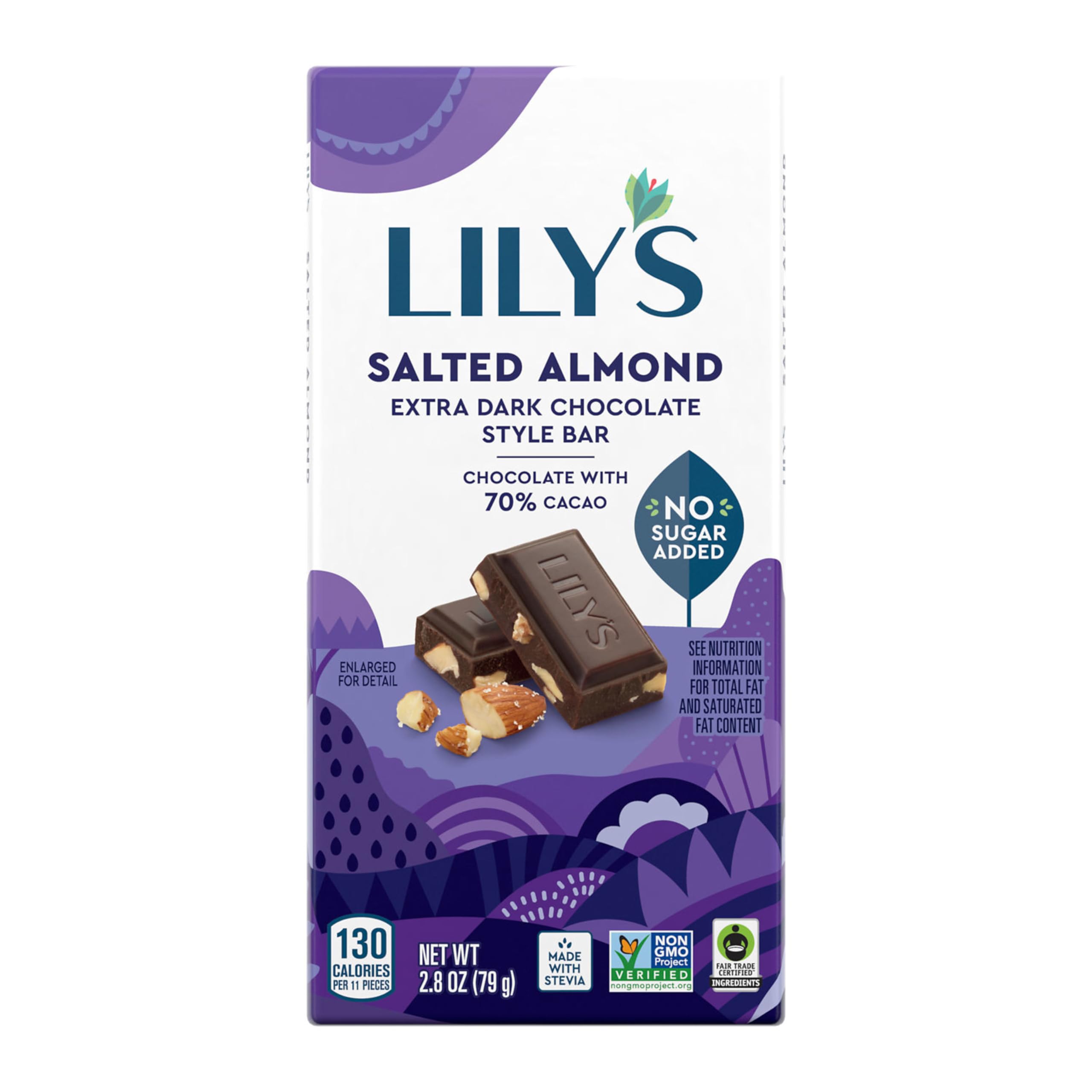Salted Almond Extra Dark Chocolate Style Sweets Bulk
