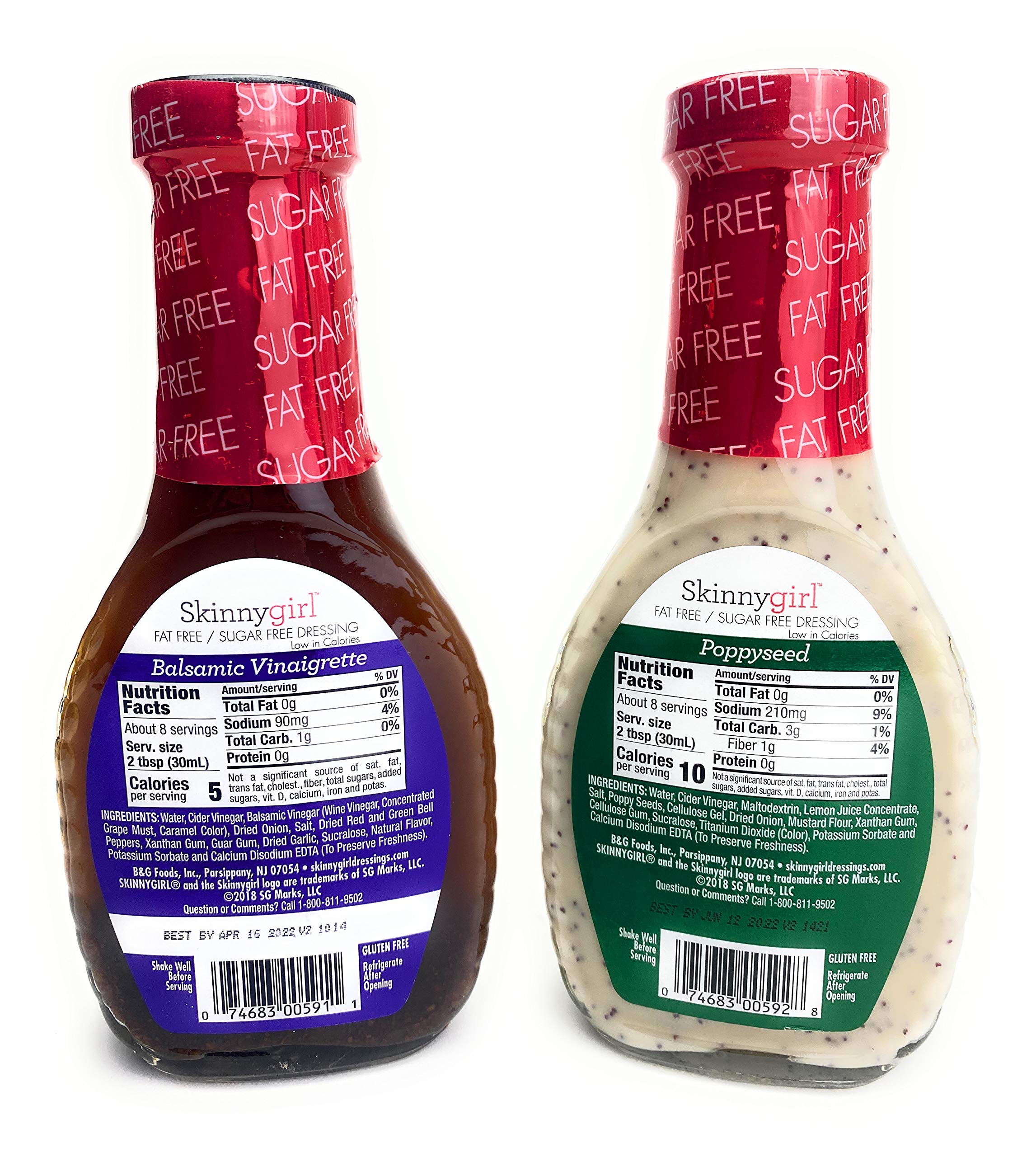 Skinny Girl Poppyseed Dressing and Balsamic Vinaigrette Dressings