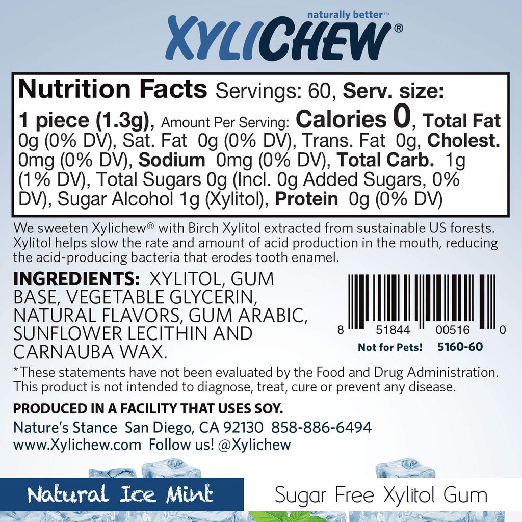 Xylitol Chewing Gum Jars Natural Oral Care