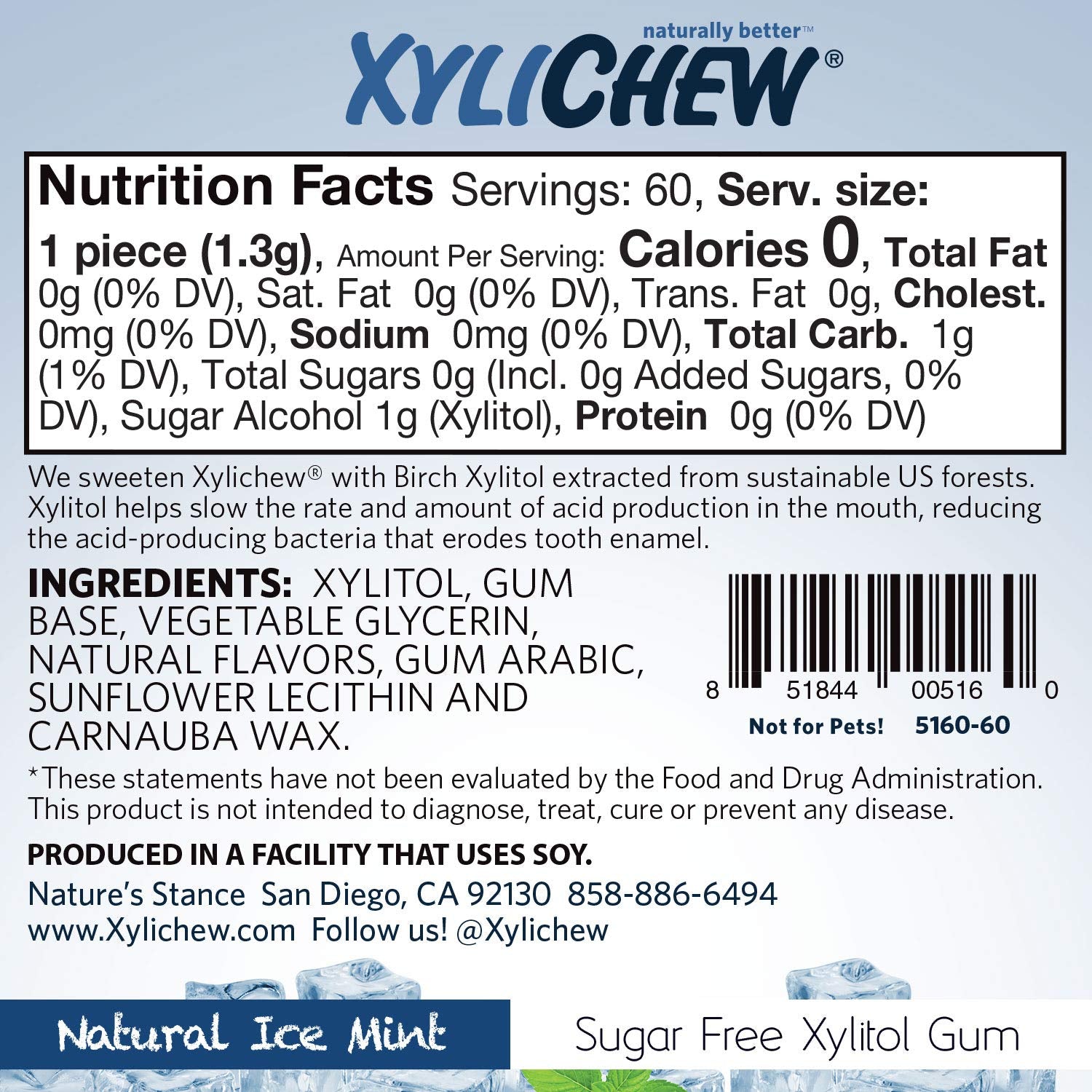 Xylitol Chewing Gum Jars Natural Oral Care