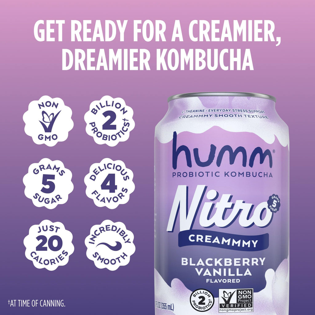 Creamy Smooth Probioitc Drink Sparkling Soda Nitro Kombucha
