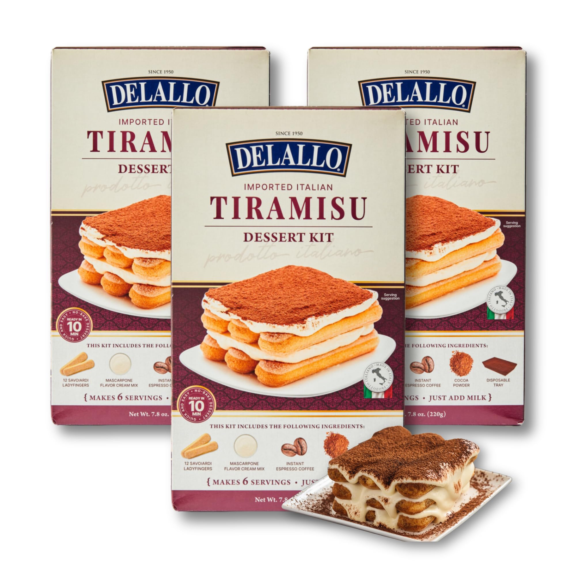 No-Bake Italian Dessert Mix Tiramisu Cake Kit