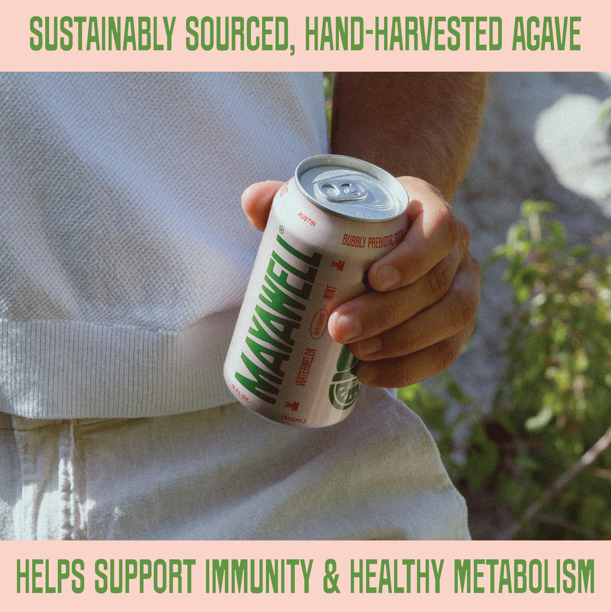 Bubbly Soda: Made with Fiber