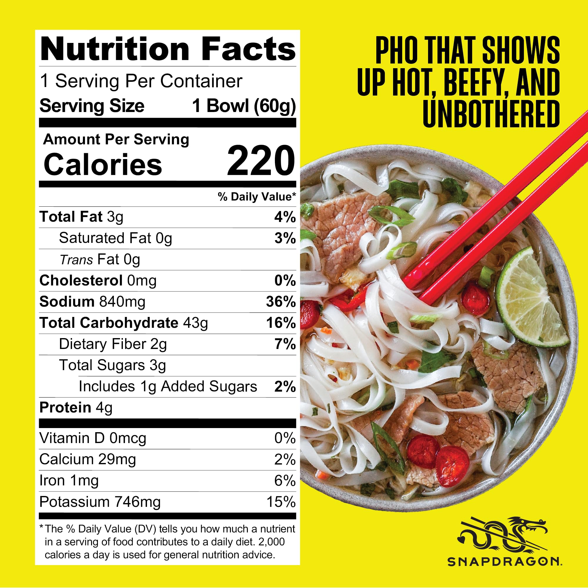 Pho Instant Noodle Soup Bowls