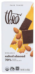 70% Cacao Chocolate Salted Almond Dark Bar (Single)