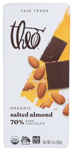 70% Cacao Chocolate Salted Almond Dark Bar (Single)