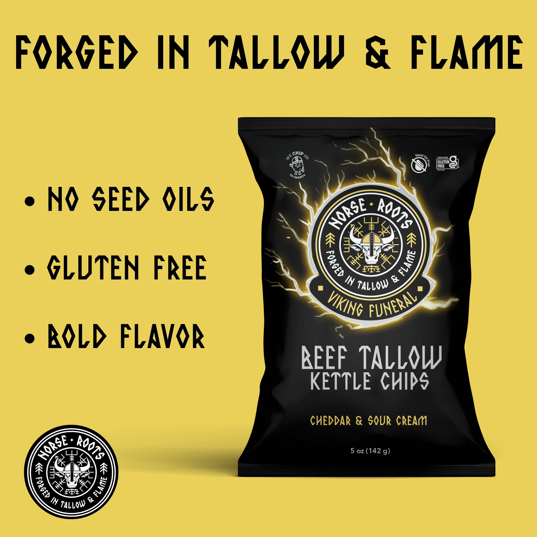 Beef Tallow Kettle Chips – Seed Oil Potato