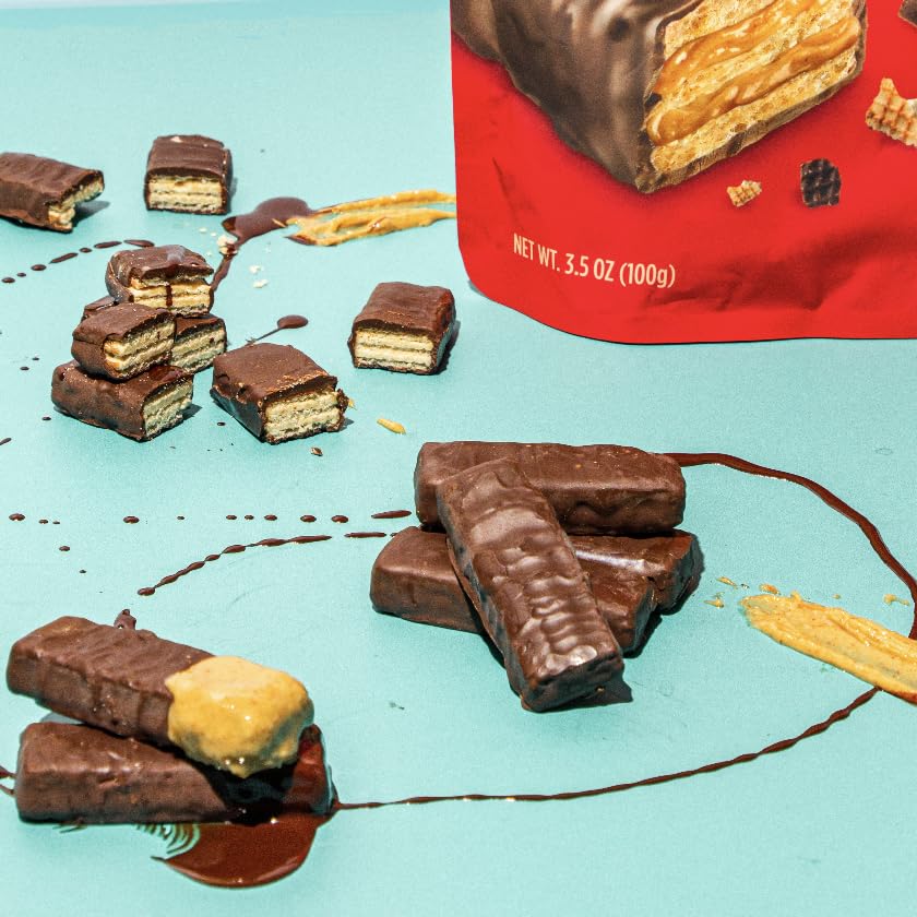 Dark Chocolate Peanut Butter Crispy Wafers