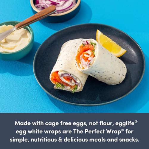 Everything Bagel Egg White Wraps