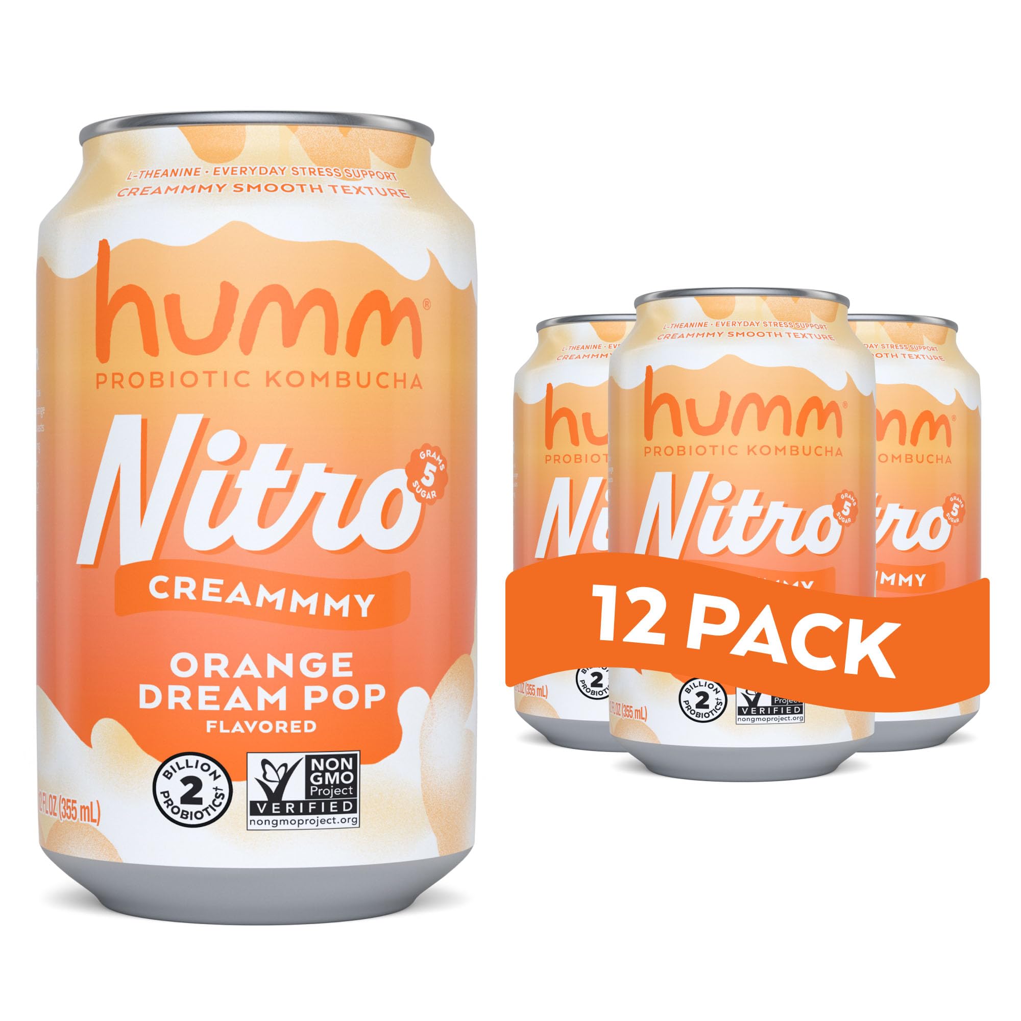 Creamy Smooth Probioitc Drink Sparkling Soda Nitro Kombucha