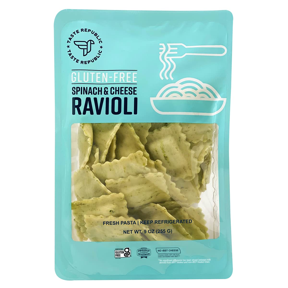 Spinach and Cheese Ravioli Cooks in Just 3 Minutes Fresh Pasta